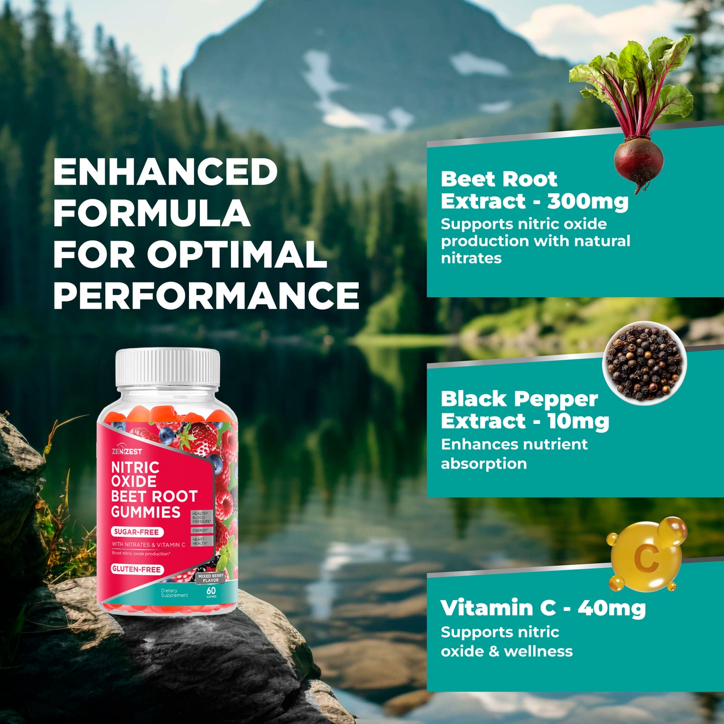 ZeniZest Beets Root Soft Chews Supplements