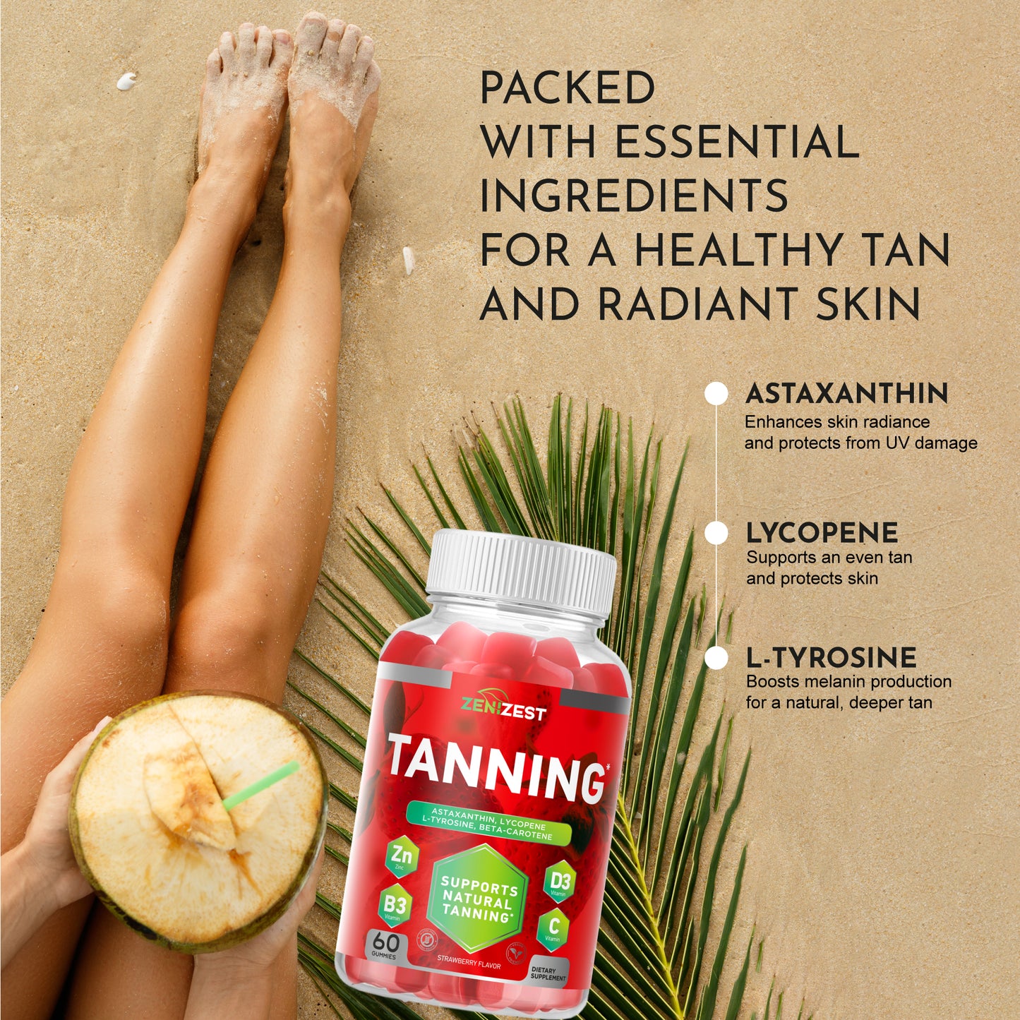 ZeniZest Tanning Gummies