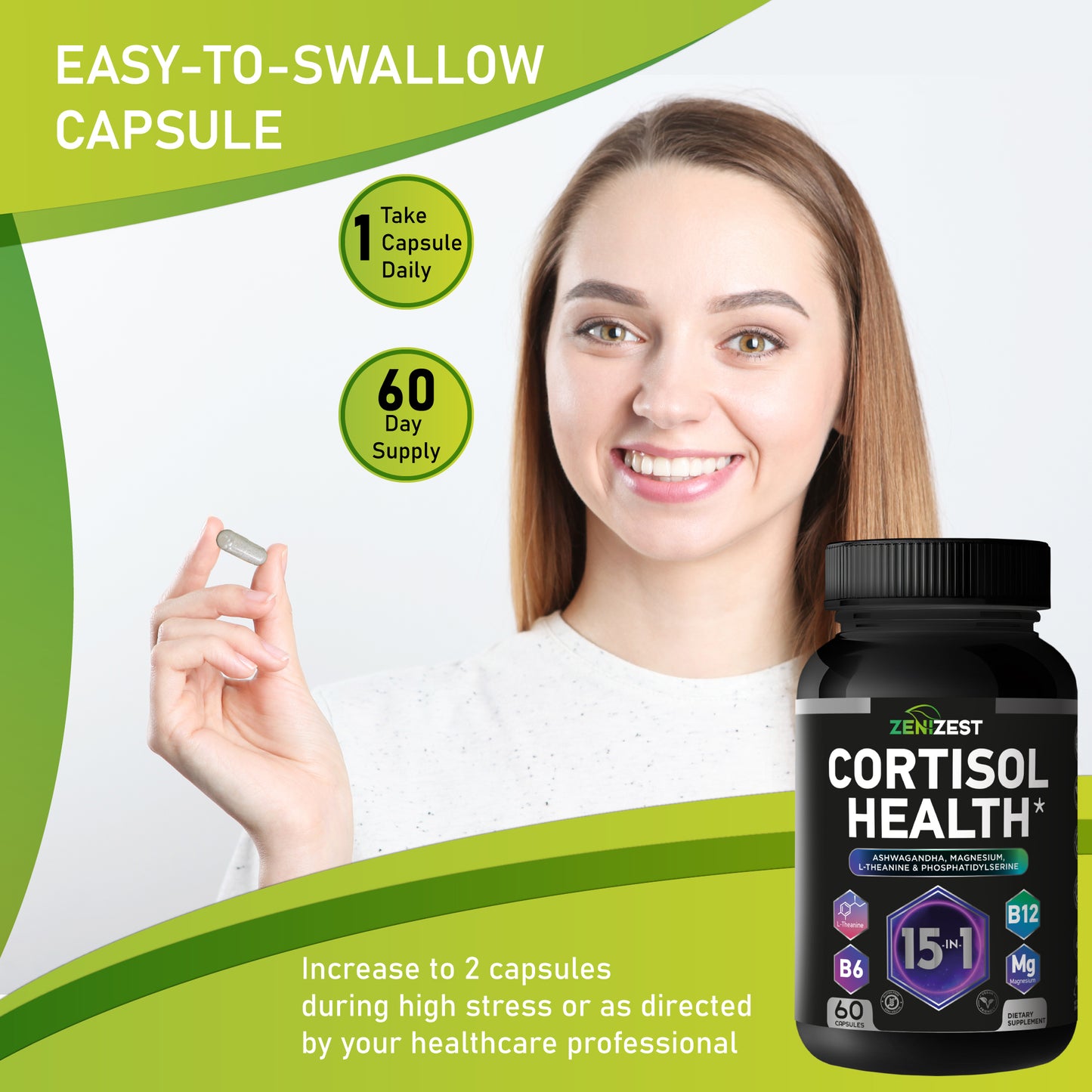 ZeniZest Cortisol Detox Supplement
