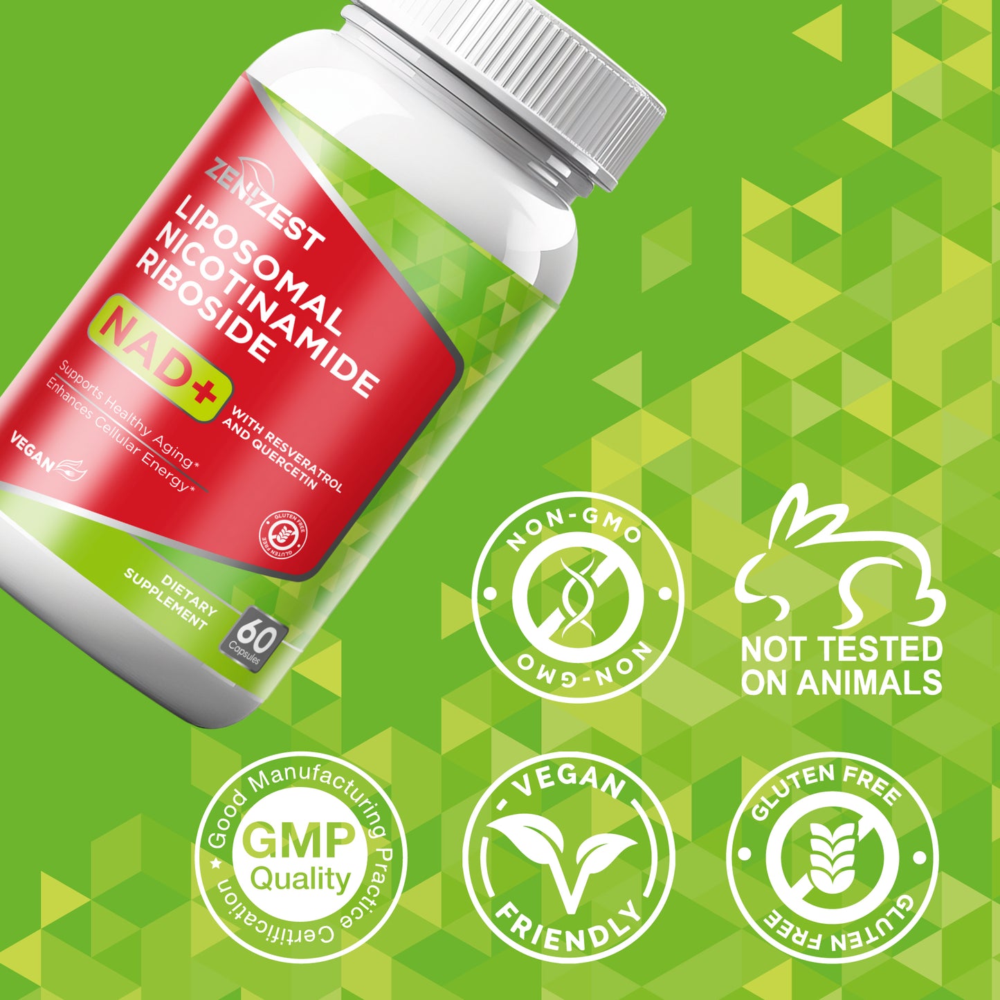 ZeniZest NAD+ Supplement NMN Alternative