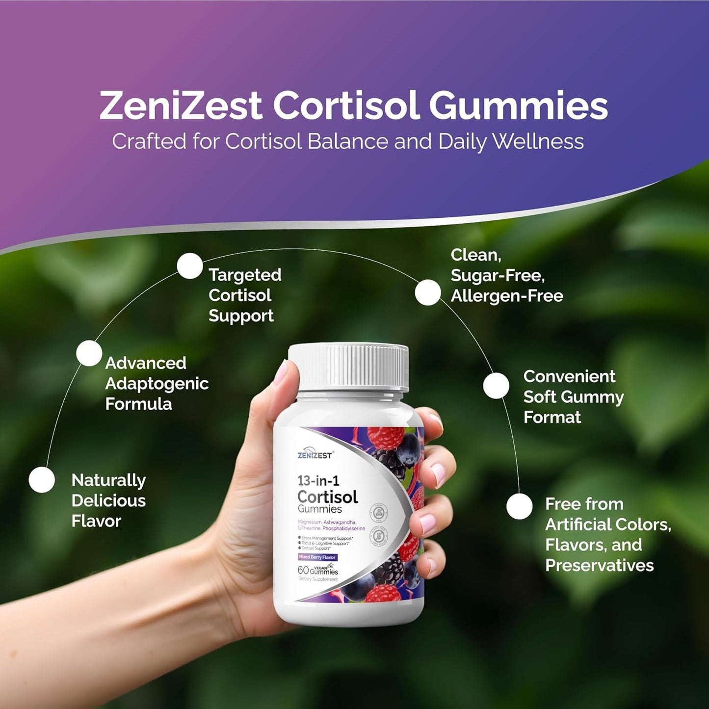ZeniZest Cortisol Reducer Gummies